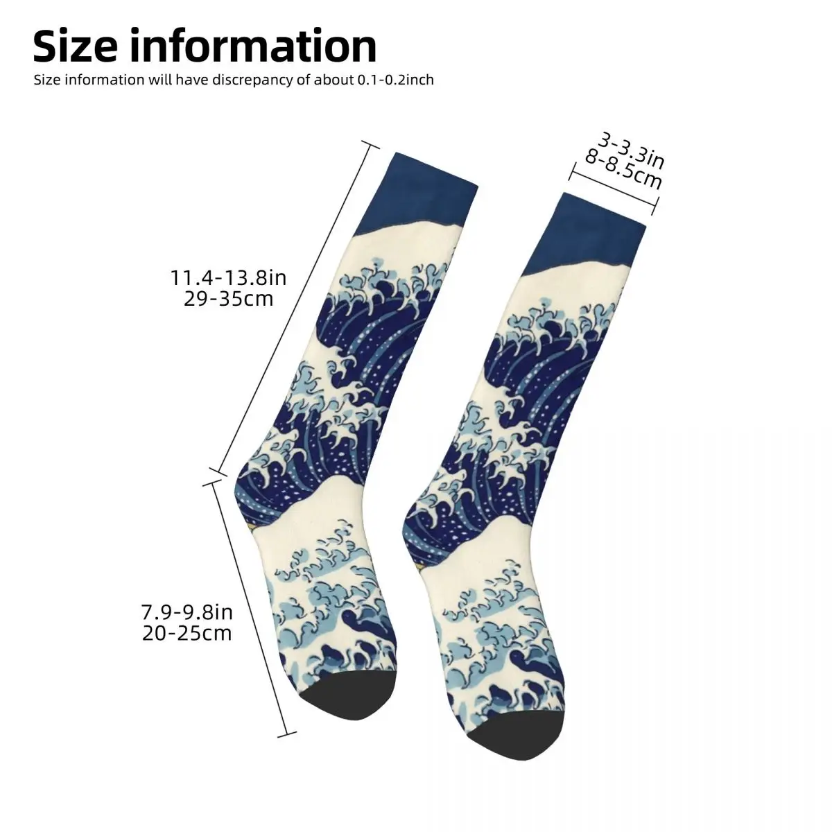 Great Wave Kanagawa Night Socks Harajuku Stockings All Season Long Socks Accessories for Man's Woman's Christmas Gifts