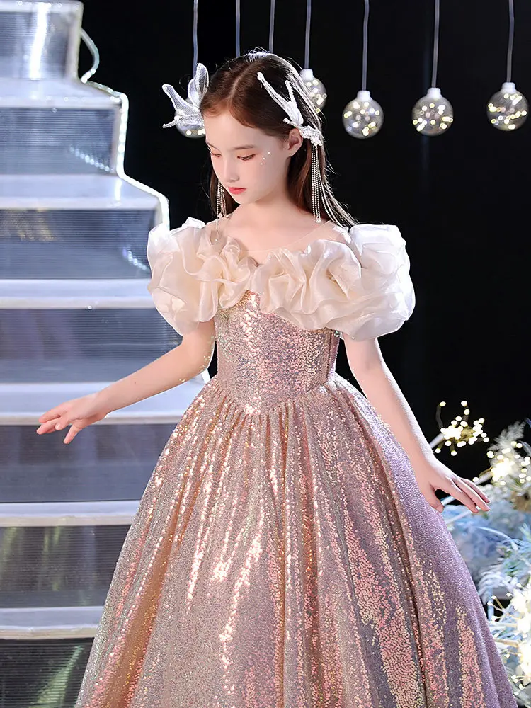 custom-flower-girl-dress-wedding-gown-party-dress-sheer-neck-ruffle-puff-sleeve-sequin-glitter-tulle-ball-gown-for-girls-wedding