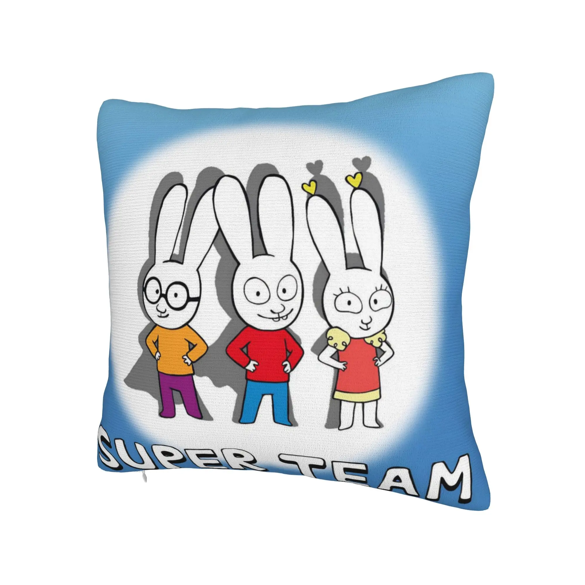Decorative Pillowcase Simon Super Rabbit Merch Home  Throw Pillow Case Cover Square Multi Size