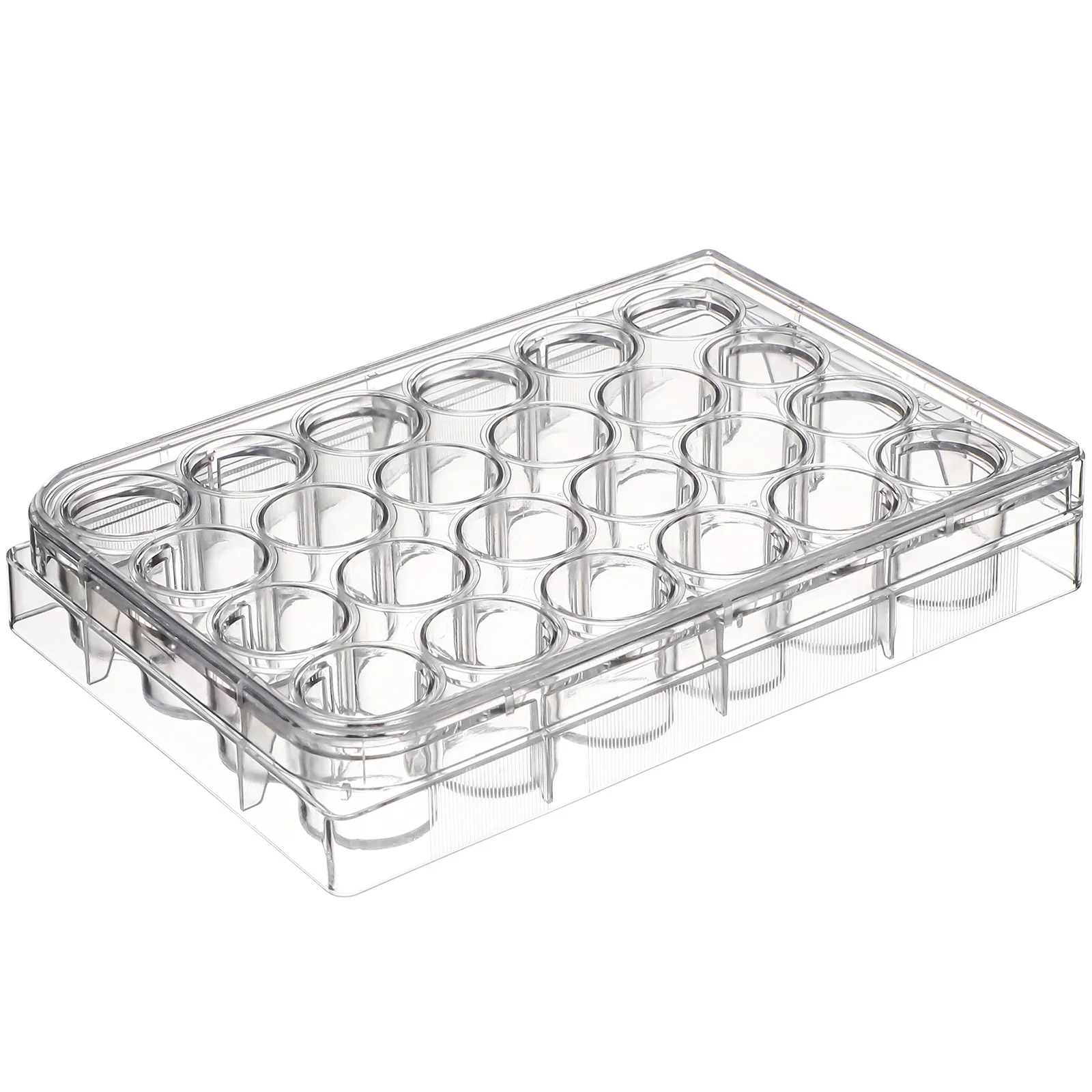 

24 Well Plastic Culture Plate Premium Cell Culture Plate For Lab Use Sterile Medical Grade Disposable Stackable Plates For Cell