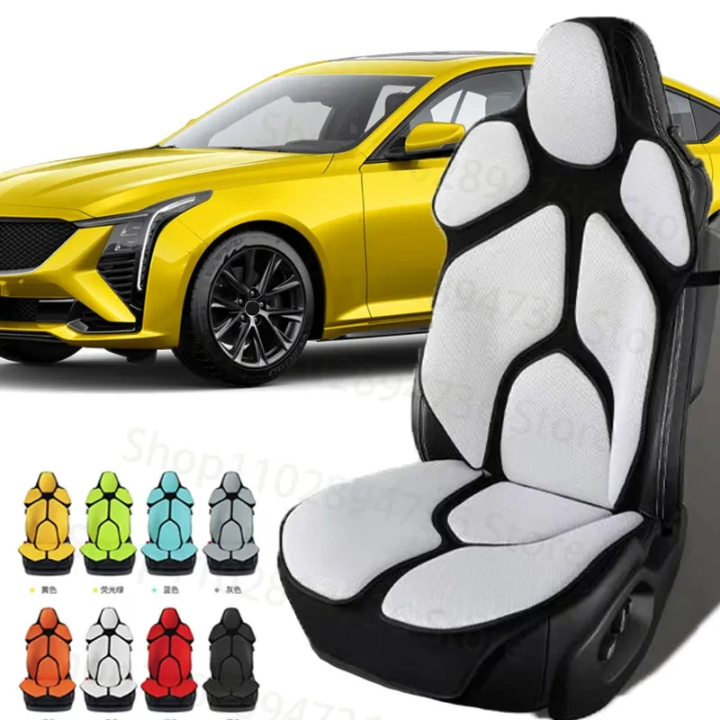 

FOR Cadillac Series Cushion Car Seat Chair Back Mesh Lumbar Back Brace Massage Back Pad Support Home Office Accessories
