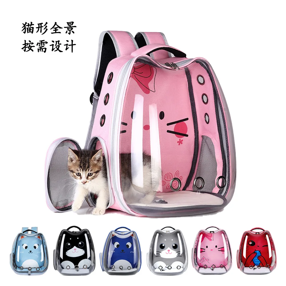 Large Transparent Pet Backpack, Space Capsule, Portable, Bag for Going Out, Cat, Dog