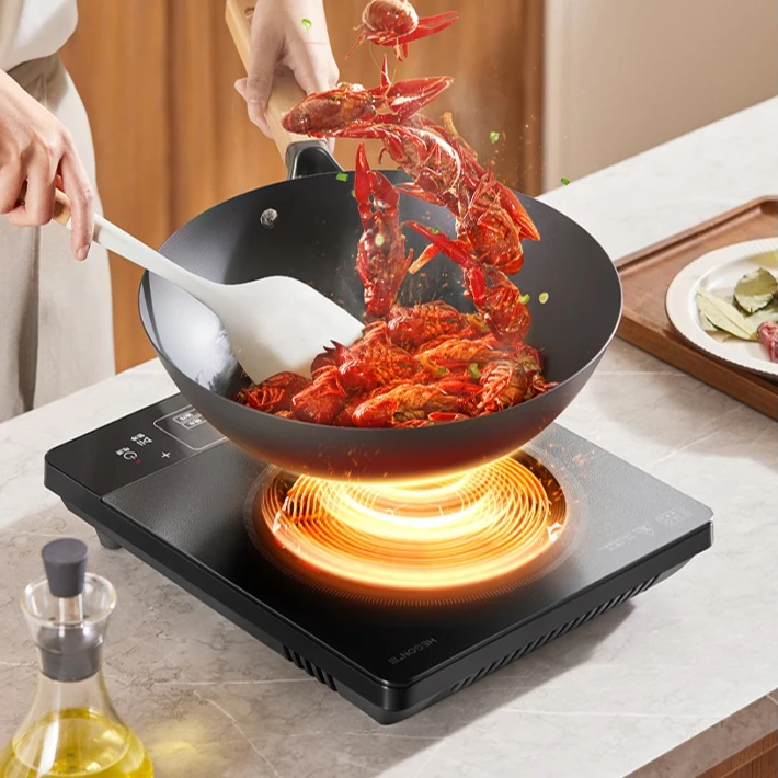 Household Induction Cooker, Integrated Mini Electric Stove for Stir-Frying and Hot Pot induction cooktop