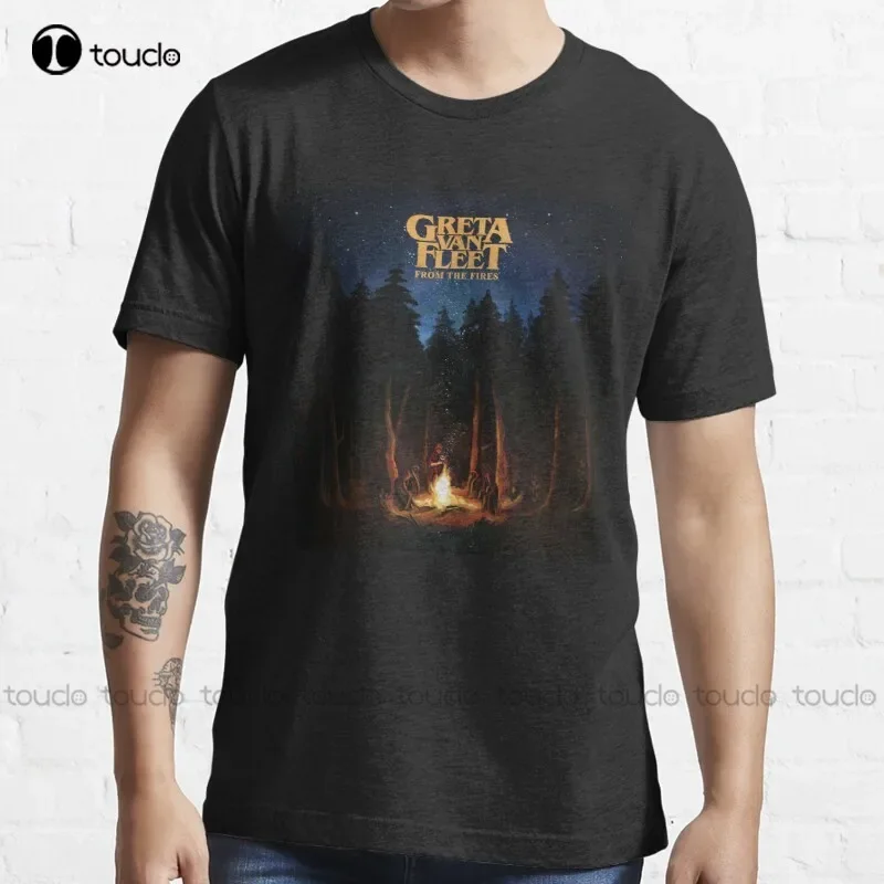 New Greta Van Fleet Untitled T-Shirt White Shirts For Women Cotton Unisex Tee Shirt Fashion Funny Harajuku Streetwear Tshirt