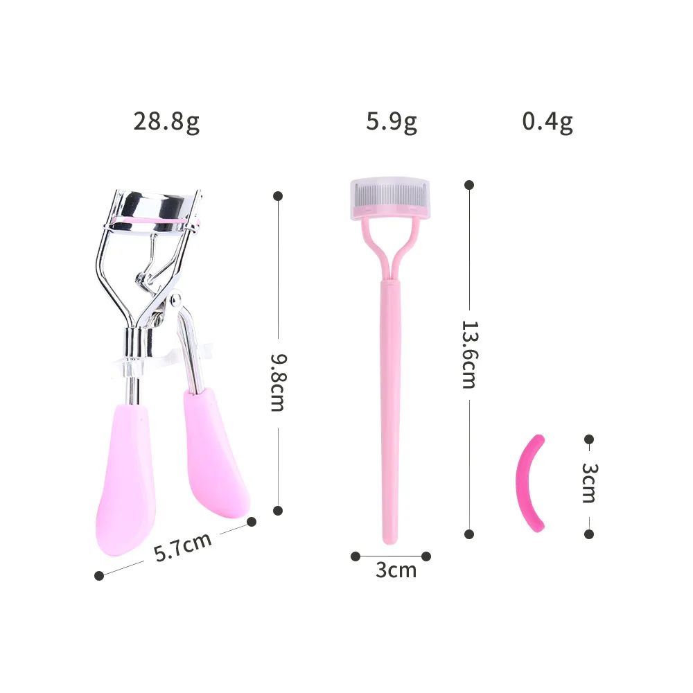 Professionele Wimpers Curling Pincet Clips met 10 stks Vervanging Pads Vrouwen Wimperkruller Set Blijvende Oogmake-up Beauty Tool