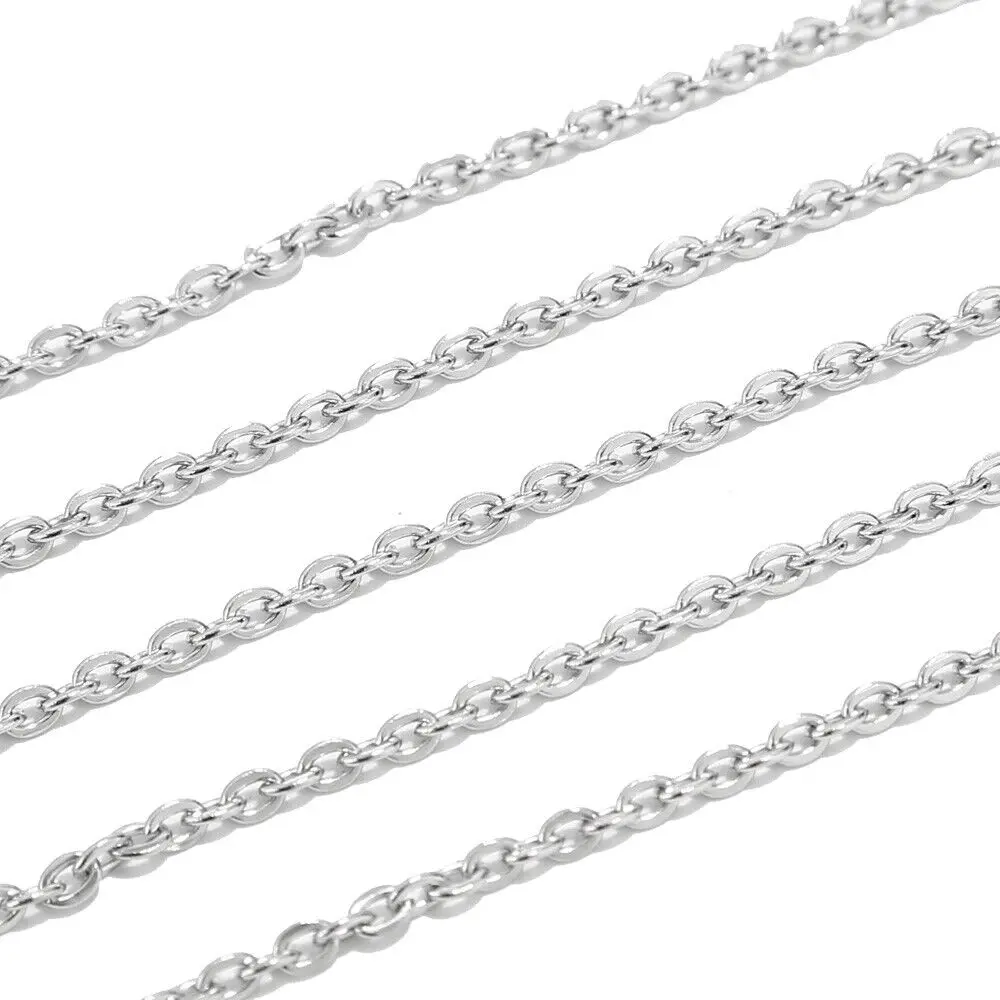 

10 м круглая O-цепочка из нержавеющей стали, кабель 3 мм, тонкие ожерелья, регулируемые звенья Rolo, фурнитура для самостоятельного изготовления ювелирных изделий, аксессуары