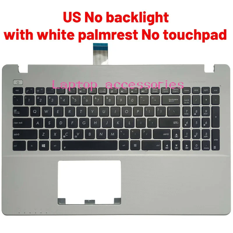 Teclado de laptop russo/eua para asus x552 x552c x552mj x552e x552ea x552ep x552l x552la x552cl r510l r510c r513 apoio para as mãos superior