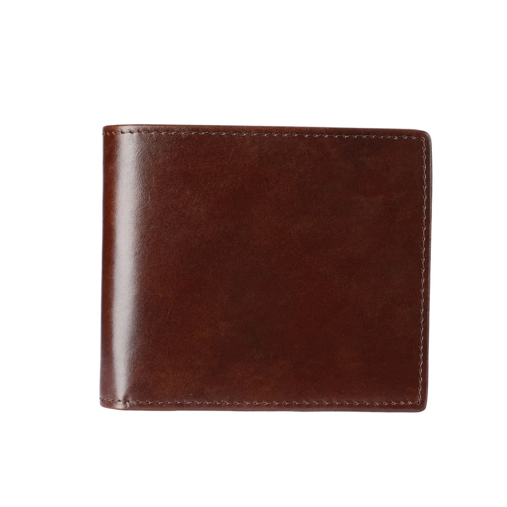 1118 Real Leather Men's Wallet, Real Leather Men's Thick Wallet, Black Card Bag, Men's Large Capacity Short Wallet