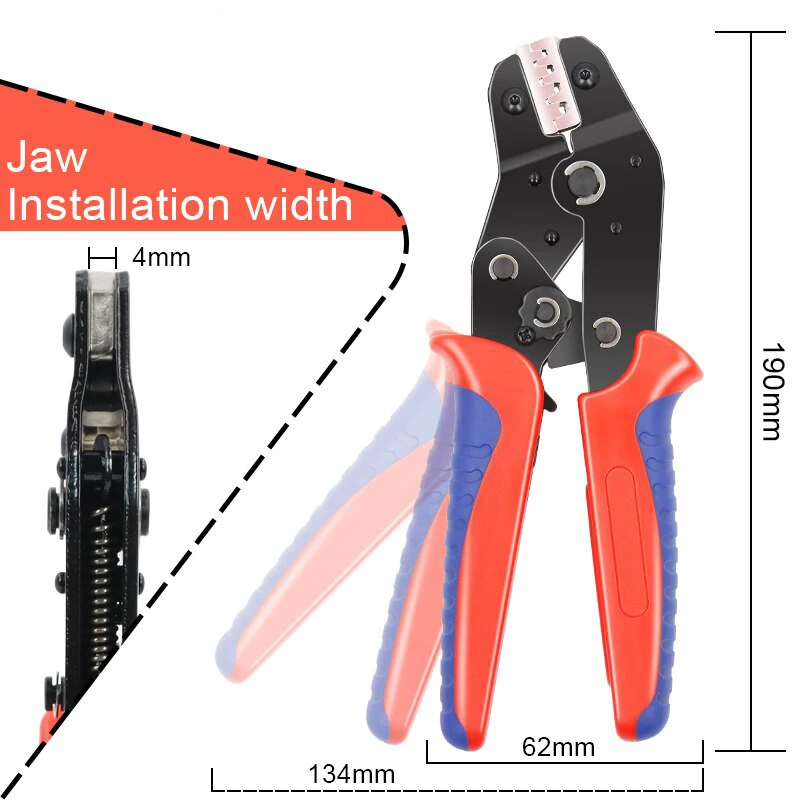 

K50 SN Series Crimping Pliers SN-48BS 0.25-1.5mm2/23-16AWG For 2.8 4.8 6.3 SM2.5 2.54 Car Connector Wire Ratchet Tools