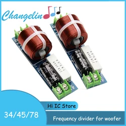 1PCS Speaker Audio Frequency Divider Three - Frequency Bass woofer Sound Horn Voice Bass Loudspeaker Crossover Filters 80W
