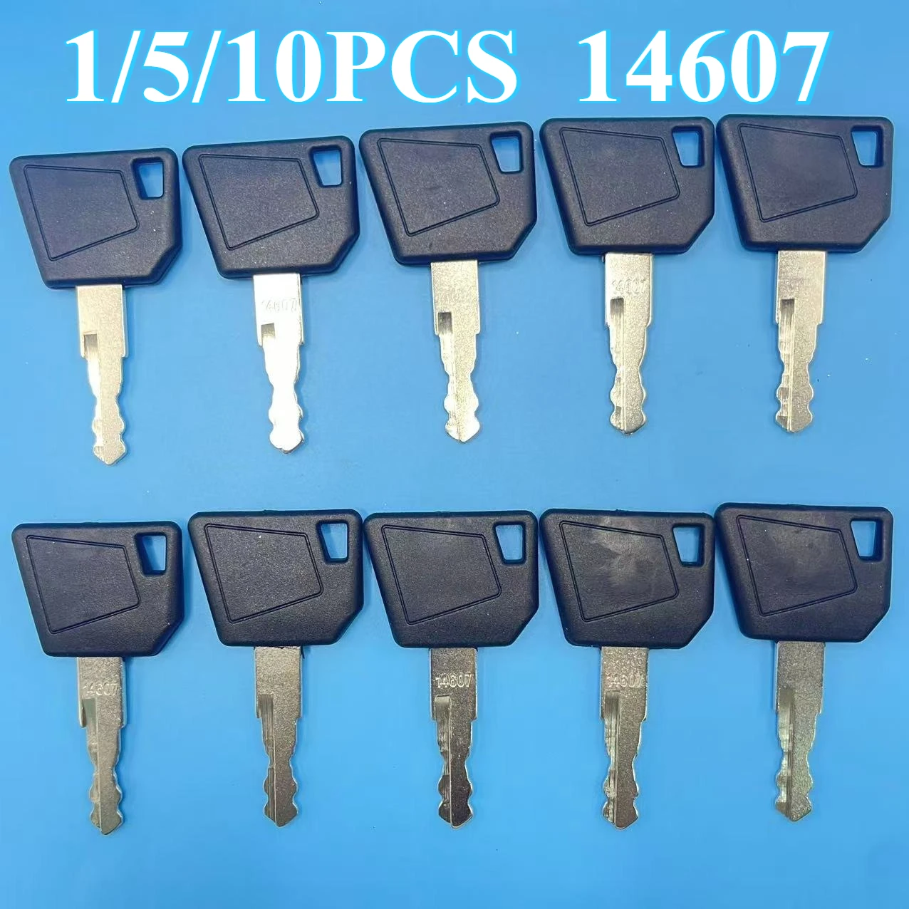 1/5/10PCS Ignition Keys 14607 701 45501 for 3CX Bomag Dynapac Terex Vibromax NH Ford Moxy Wacker Neuson Hamm Mini Excavator