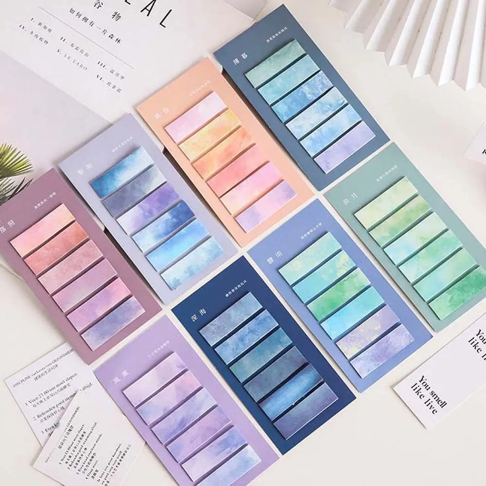 To Do List Paper Notepad Bookmark School Office Supplies Sticky Labels Sticky Notes Paper Sticker Memo Pad Gradient Index