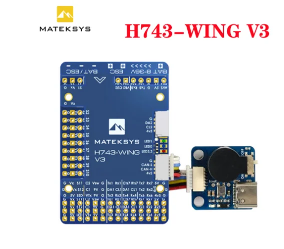 

Пульт дистанционного управления для дрона MATEK H743-WING V3, ArduPilot INAV 3-8S H743, 30,5x30,5 мм, FPV, управление неподвижным крылом