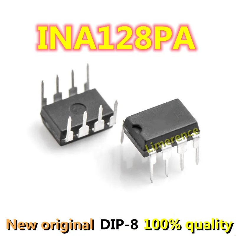 1pcs/lot INA128PA DIP-8 INA128P INA128  Low power precision instrument amplifier-