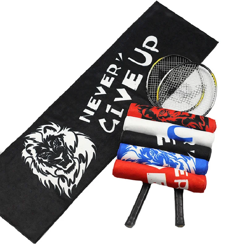 30*100CM Lion Movement Microfiber Towel Yoga Sports Towels Quick-Drying Printed Gym Towels Sports Supplies