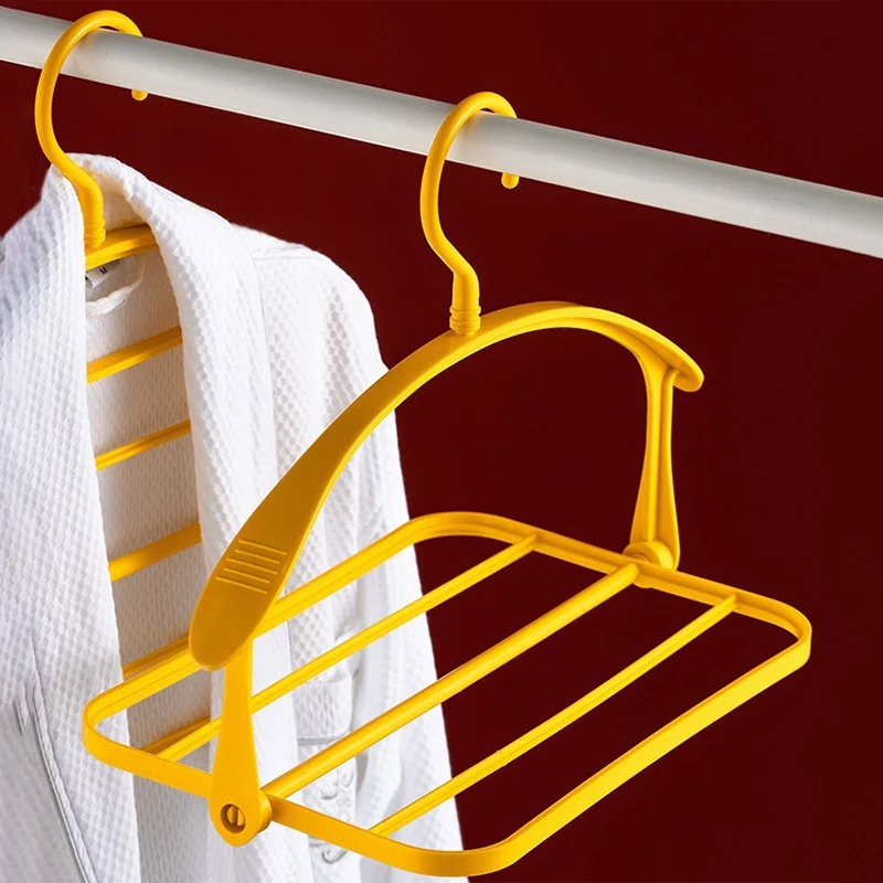 Pants Hangers 5 Layers Slack Magic Hangers Swing Arm Space Saving Hanger Clothes Closet Storage