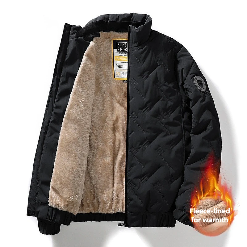 

Men's Winter Clothing Piled and Thickened Middle-aged and Elderly Cotton-padded Jackets Middle-aged Men's Cotton-padded Jackets