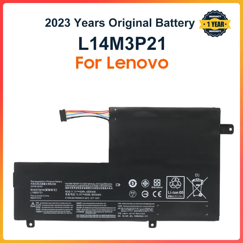 L14M3P21 Laptop Battery For Lenovo Flex 3 4 1470 1480 1580 1570 Yoga 500-14ISK Edge 2-1580 L14L3P21 L15L3PB0 L15M3PB