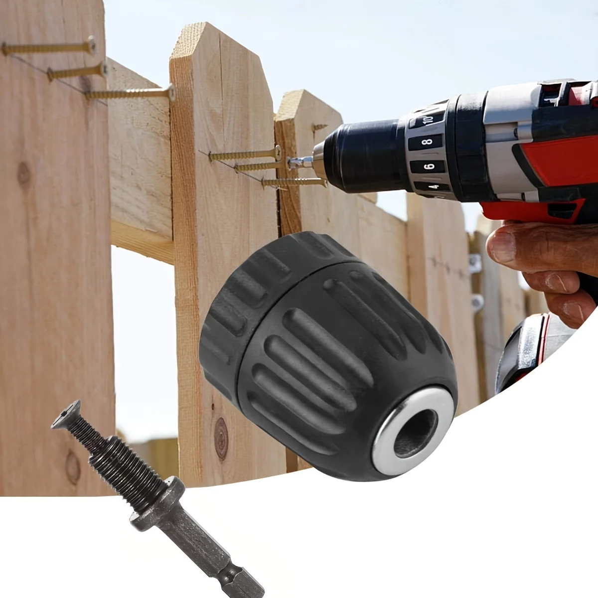 Portabrocas hexagonal para taladro de impacto, convertidor rápido para martillo de impacto, adaptador extendido para destornillador y brocas