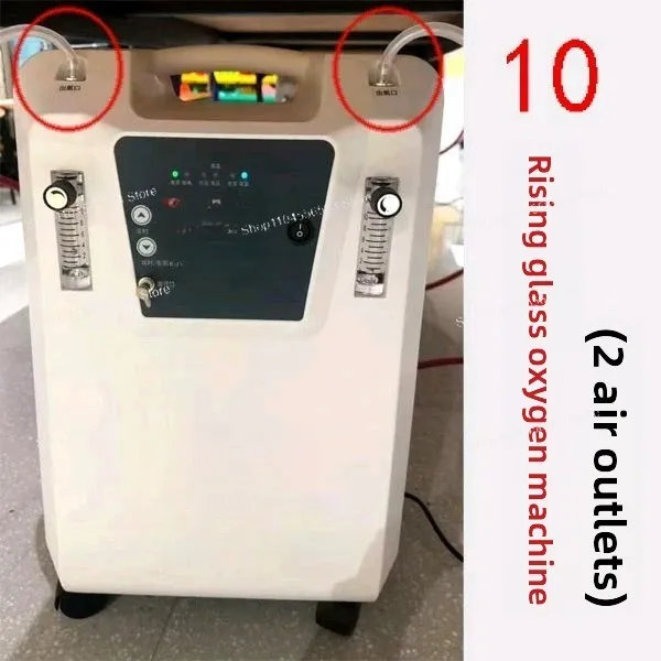 5L/10L/min Quiet Oxygen Concentrator for Lampworking Glass Blowing, Torch Oxygen Enrichment System with Adjustable Flow Grade