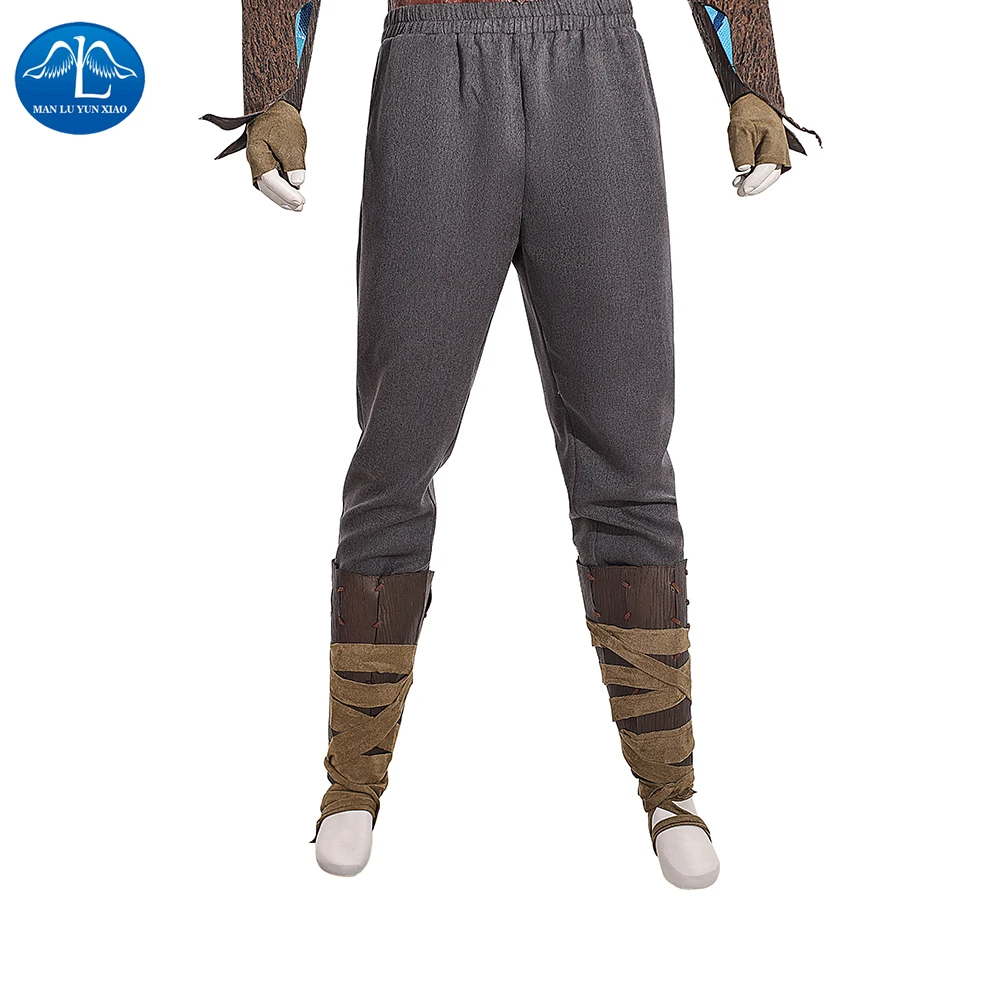 Baldurs Cos Gate Halsin Cosplay Kostuum Uniform Halloween Party voor Mannen Top en Broek Accessoires Volledige Set