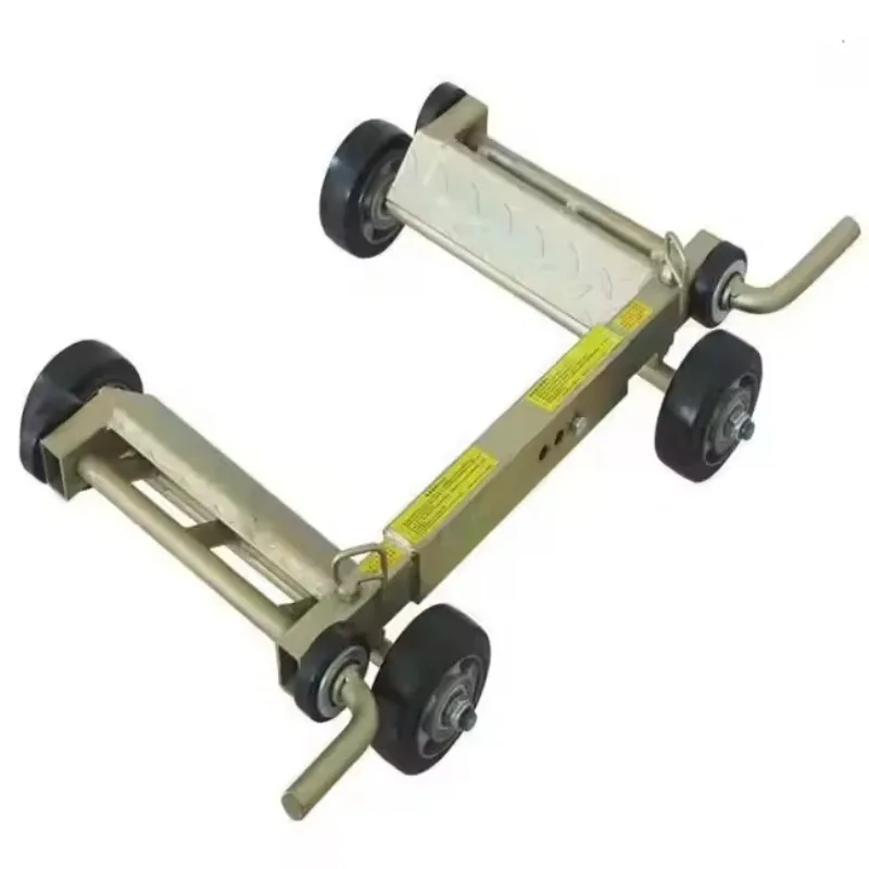 Trailer Auxiliary Wheel Square Tube  Wheel Dolly For Car Station Ride Lifting With 125 Aluminum Core Wheel