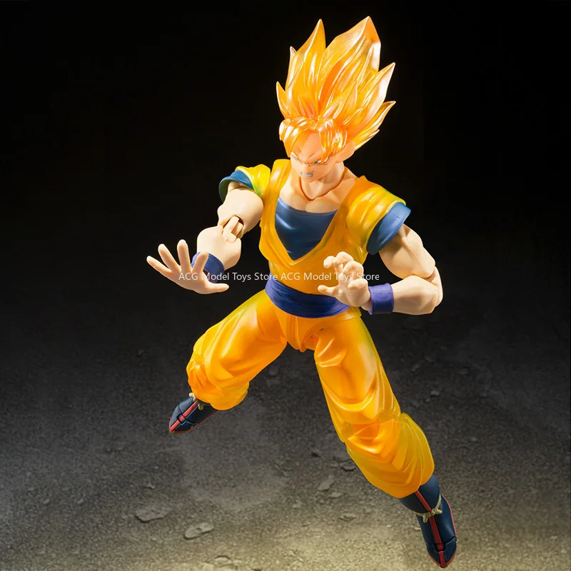 Auf Lager Original Bandai S.H.Figuarts SHF Dragon Ball Serie Super Saiyajin Son Goku -Z Fighter-Action Figure Collection Geschenk Kinder