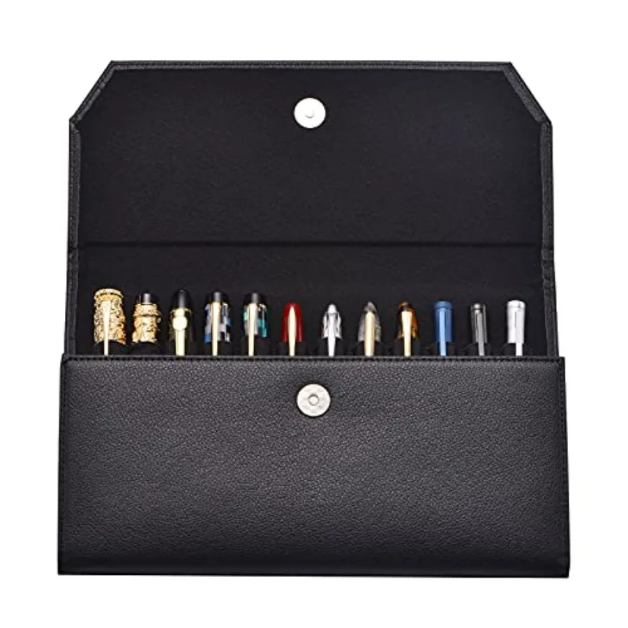 

Fountain Pen Case Black Gray Coffee Style PU Leather 48 12