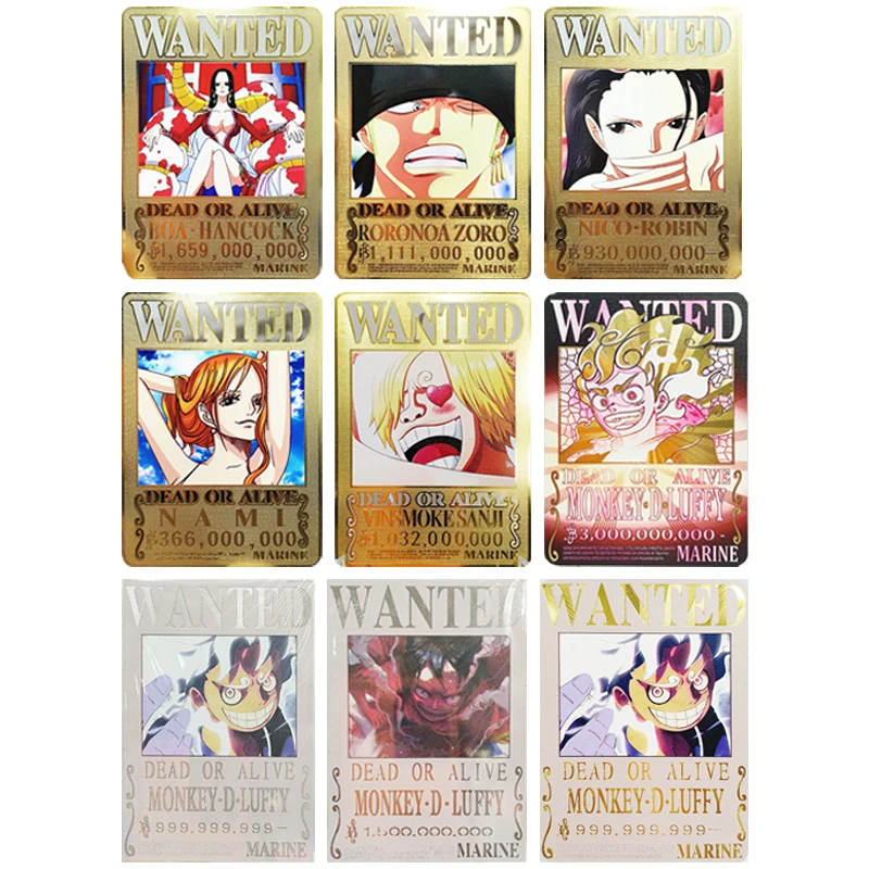 Diy Japanese Anime One Piece Nami Boa-Hancock Miss-Allsunday Monkey D. Luffy Collectible Cards Birthday Christmas Gifts Toys