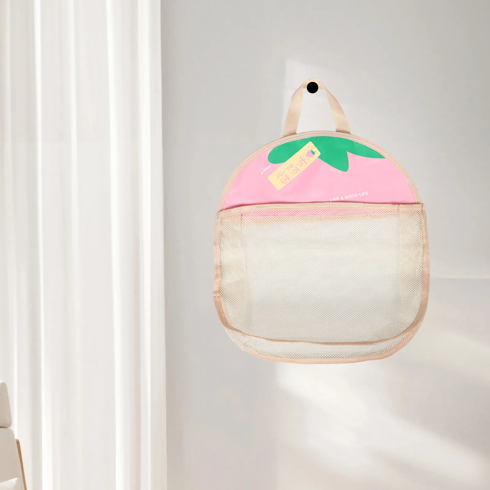 

Hanging Toiletry Bag Clear Waterproof Mesh Storage for Bathroom Organization Shampoo Soap Travel Essentials Compact Shower