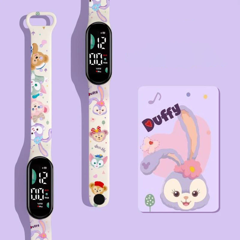 Kawaii Sanrio Cartoon Printed Watch Pochacco Electronic Watch Smart Bracelet Animation Student Multifunctional LED Watch Gift