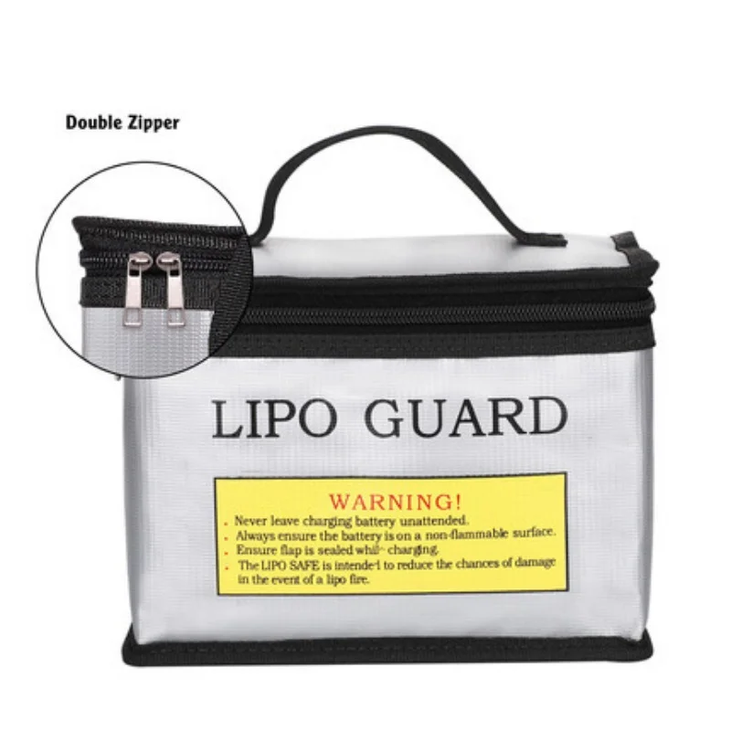 Borsa ignifuga antideflagrante Borsa sicura per batteria Lipo 215 * 145 * 165mm Borsa di stoccaggio portatile sicura per protezione batteria Lipo RC