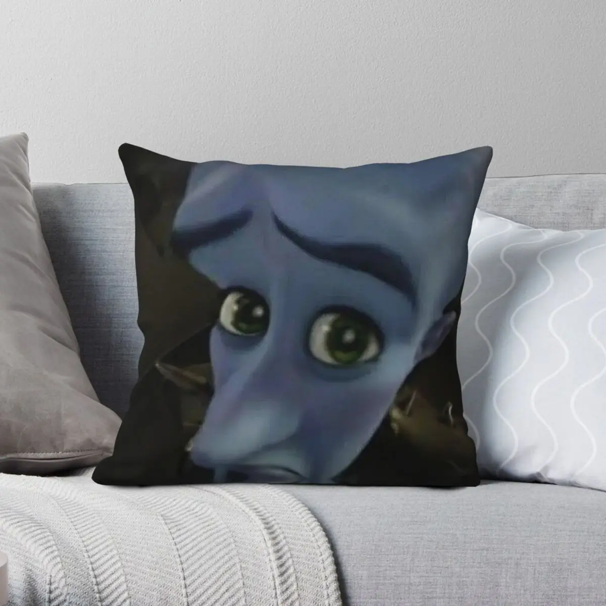 Megamind No Meme ساحة المخدة البوليستر الكتان المخملية الإبداعية البريدي ديكور رمي كيس وسادة غطاء وسادة السرير