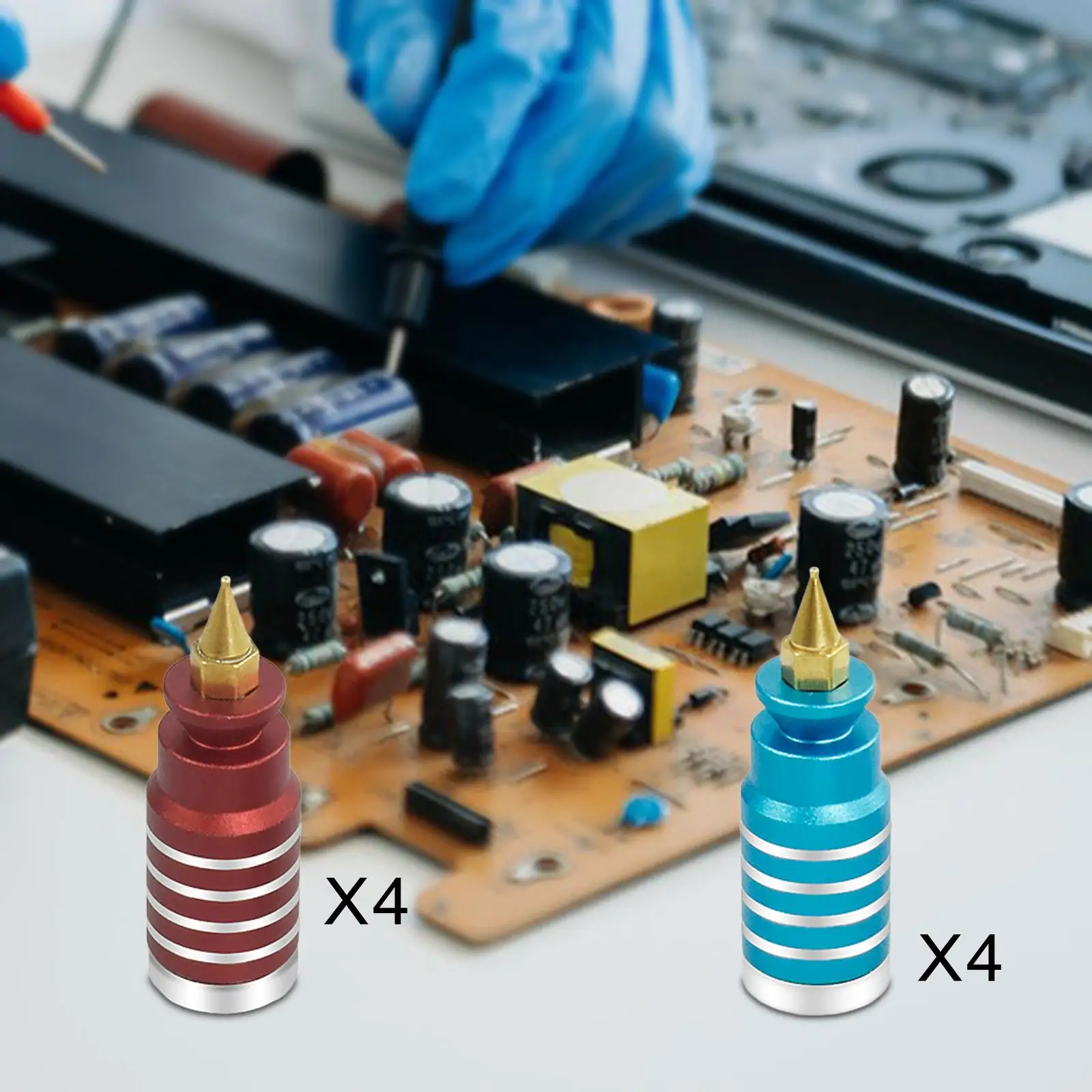 4 قطع مغناطيسية PCB تركيبات دبابيس لوحة دوائر كهربائية حامل تركيبات PCB