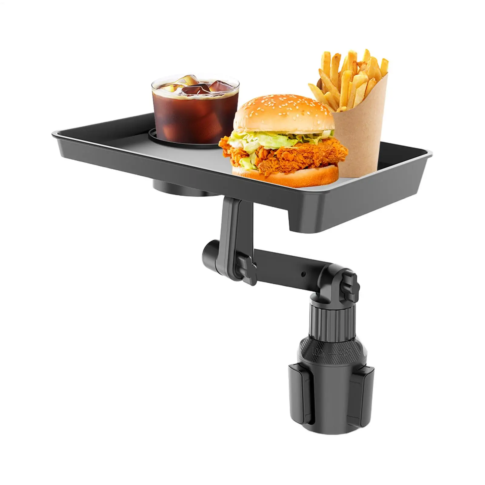 Car Cup Holder Tray Cup Holder Expander Adapter Table 360 Degrees Rotating Shockproof Extender automobile Organizer Drink Stand