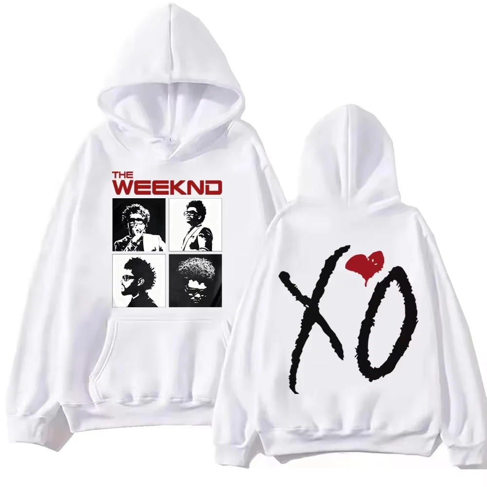 The Weeknd XO Hoodie, Unisex, Cotton Graphic Printed Long Sleeve, Hip Hop Streetwear Pullover Hoodies