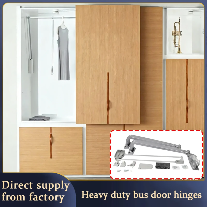 

Петля для тяжелых дверей автобусов с внешним открыванием, с демпфером, плавным закрыванием, бесшумная, с соединительным стержнем, для шкафов и гардеробов