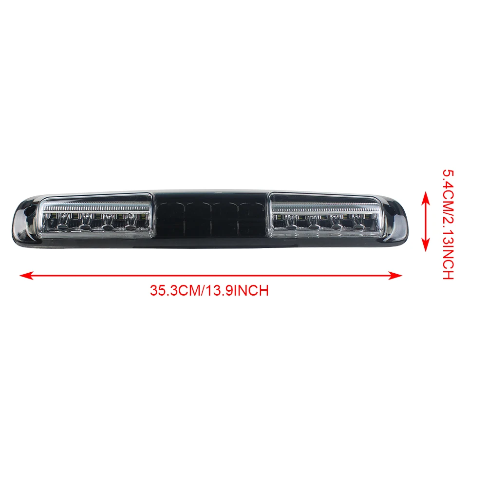 for Chevy Silverado 1999-2006 GMC Sierra 3RD LED Tail Brake Cargo Light Led 3rd Third Brake Rear Roof Stop Light Bar