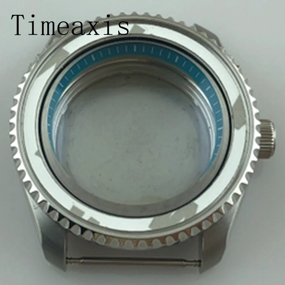 

Корпус Timeaxis 42 мм из нержавеющей стали с сапфировым стеклом, совместимый с механизмами NH35/NH36, серебристые детали для часов