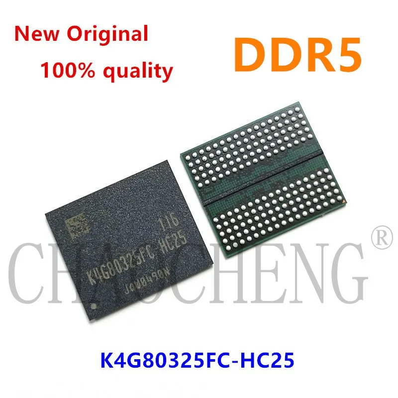 (1piece)100% 테스트 DDR5 8G K4G80325FB-HC03 K4G80325FB-HC25 K4G80325FB-HC28 H5GQ8H24MJR-R0C BGA 칩셋