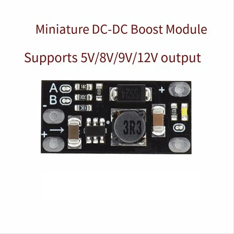 PORK-60Pcs Mini DC-DC Boost Step Up Converter 3V 3.2V 3.3V 3.7V 5V 9V To 12V Voltage Regulator PCB Board Module 5V/ 8V/ 9V