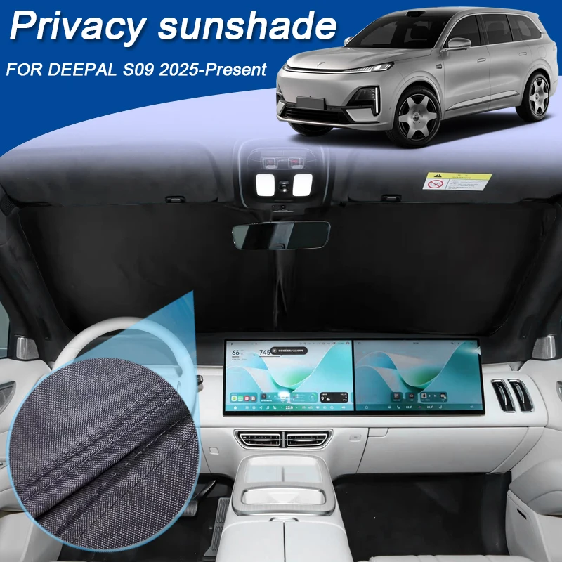 

Car Black Windows Privacy Sunshade For CHANGAN DEEPAL S09 2025-2026 Anti-UV Heat Insulation Protect Cover Interior Accessories