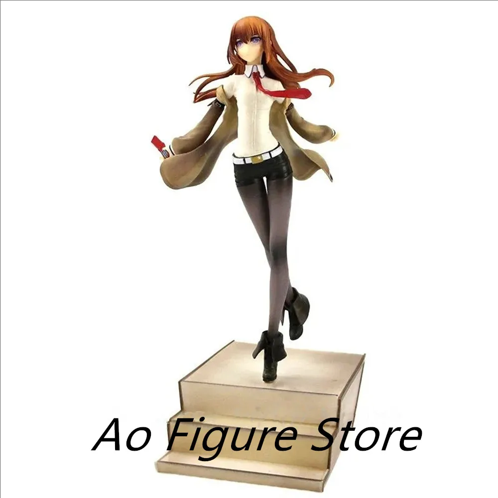 25cm Anime Steins Gate 004 Makise Kurisu 1/8 Scale Painted PVC Action Figure Collectible Model Toy For Kids