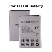 New BL53YH BL-53YH Battery For LG G3 VS985 D859 D858 D857 D855 D851 D850 D830 F470 F460 F400 F400L 3000mAh Phone Battery