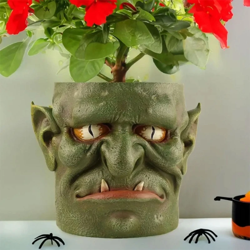 Monsters Silicone Flower Pots Mold 3D Succulent Planter Concrete Molds DIY Plaster Clay Resin Mold Craft Home Decor Dropship