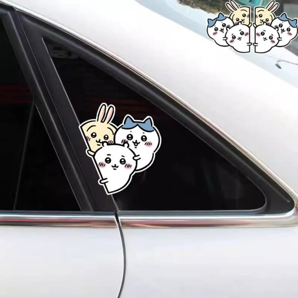 Cartoon Anime Chiikawas Hachiware Usagi Car Stickers Car Scratch Cover Sticker Kawaii Cute Anti Exterior Decoration Accessories