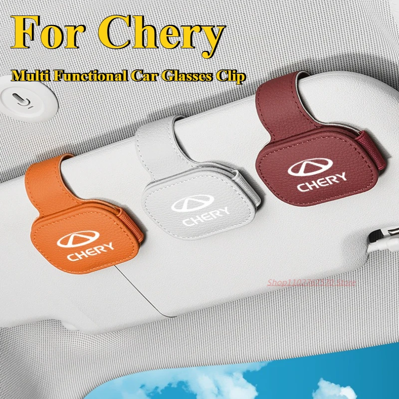 

For Chery Tiggo 8 7 Plus 7 9 5 Multi Functional Car Glasses Clip Ticket Magnetic Sunshade Sunglasses Clip Interior Accessory