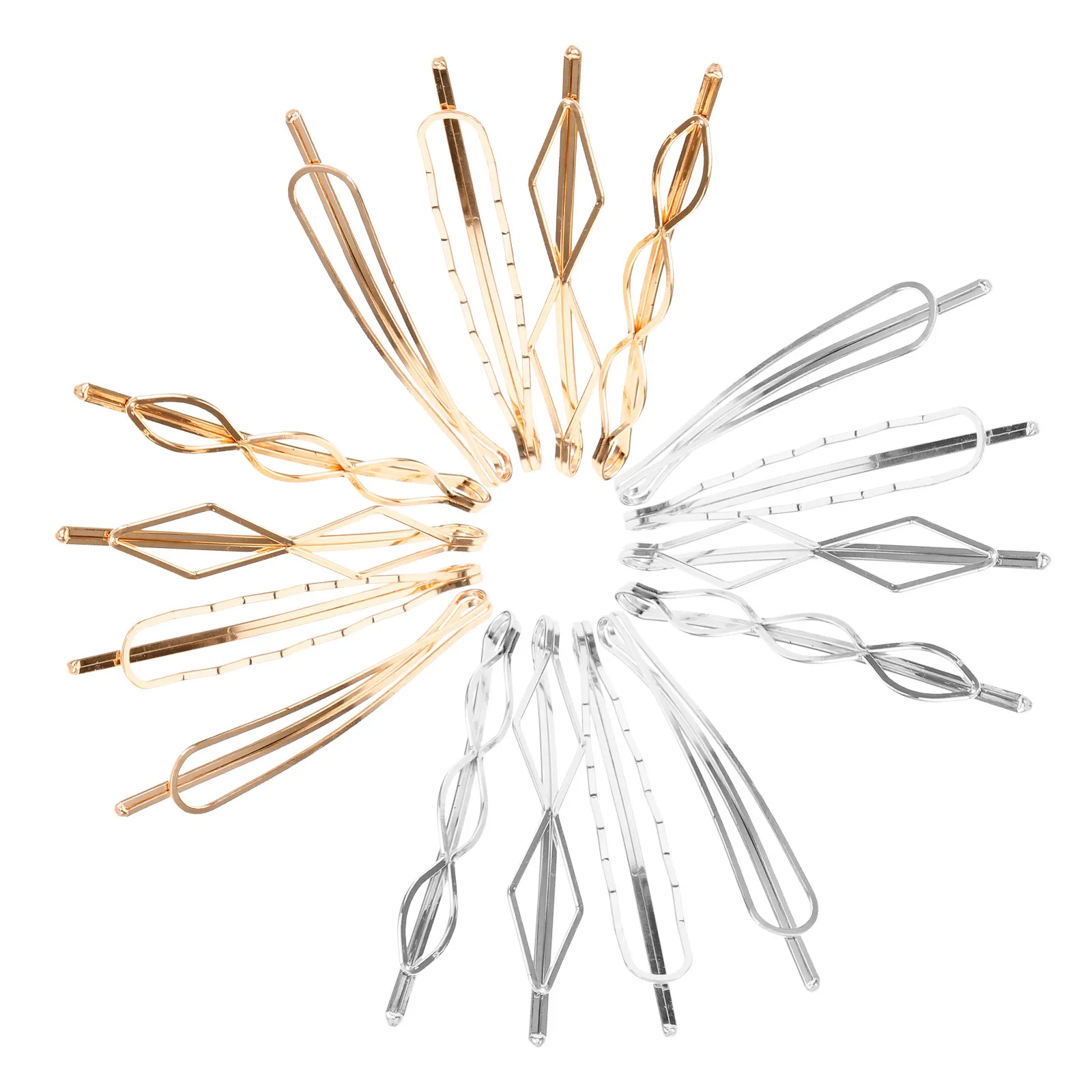 16Pcs Metal Hairclips Minimalist Hair Pins for Women Wedding Bridal Hair Accessories Bobby Pins Bobby Pin