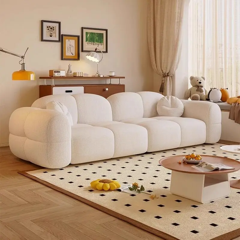 

Nordic Minimalist Living Room Sofas Designer Lounge Relaxing Armchair Outdoor Sofa Modern Individual Divano Trendy Furniture