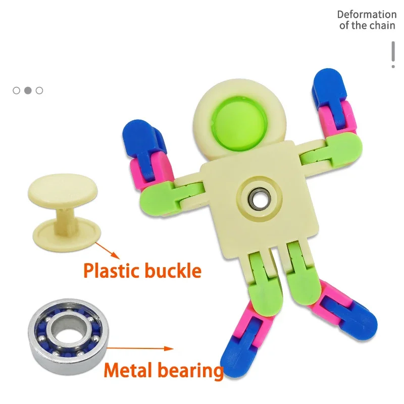 Space Robot Fidget Toys pour enfants, JOSpinner Toy, Push Bubble souligné, Hand Spinner, Antistress, JORotating Gifts, Nouveau